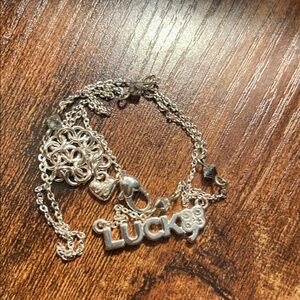 Silver 'LUCKY’ Necklace - Brighton